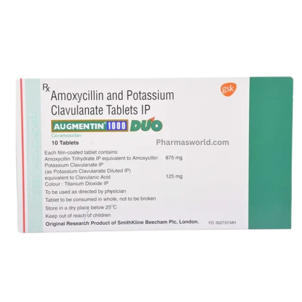 Augmentin 1000 Mg Tablet