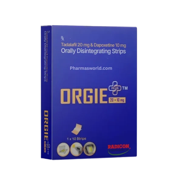 Orgie Plus 20+10 Mg Tadalafil+Dapoxetine Oral Strips