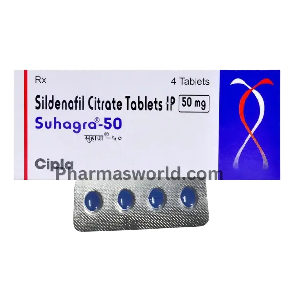 Suhagra 50 mg – Sildenafil Citrate